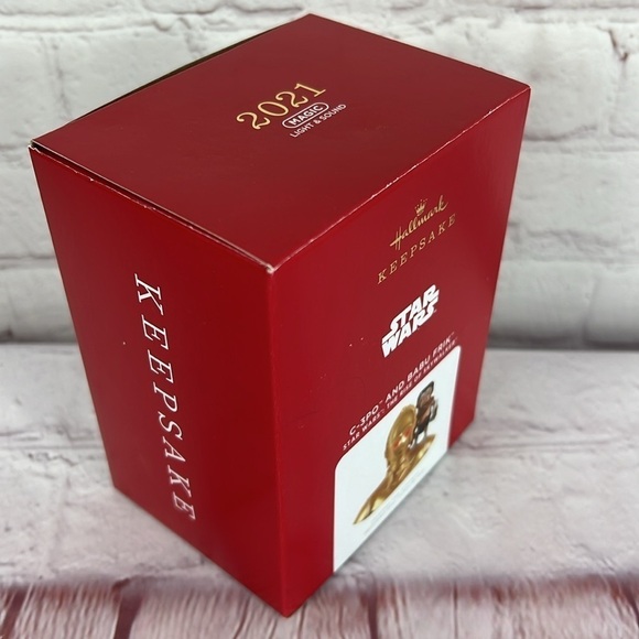 NEW 2021 Star Wars Hallmark Keepsake Ornament C3P0 and Babu Frik - Picture 3 of 5